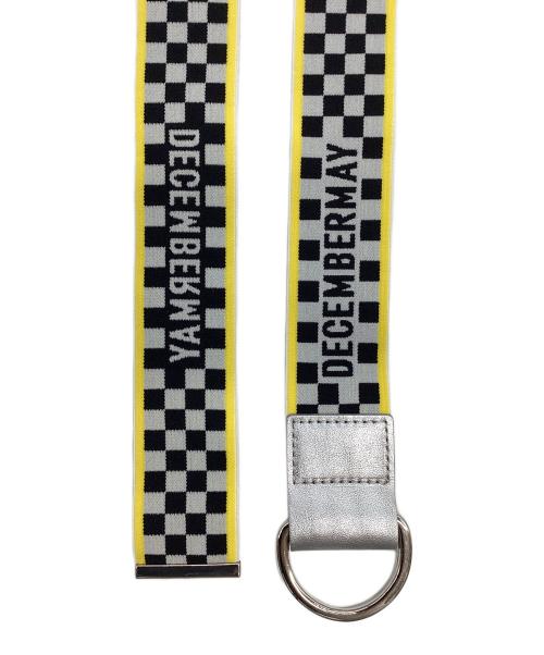 decembermay（ディセンバーメイ）decembermay (ディセンバーメイ) ベルト ブラック×イエローの古着・服飾アイテム