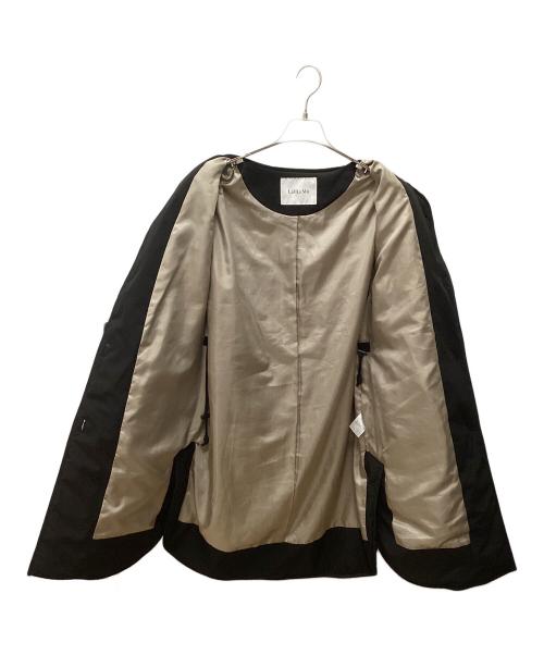 Lallia Mu（ラリア ムー）Lallia Mu (ラリア ムー) キルティングライナー付コート ブラック サイズ:38の古着・服飾アイテム