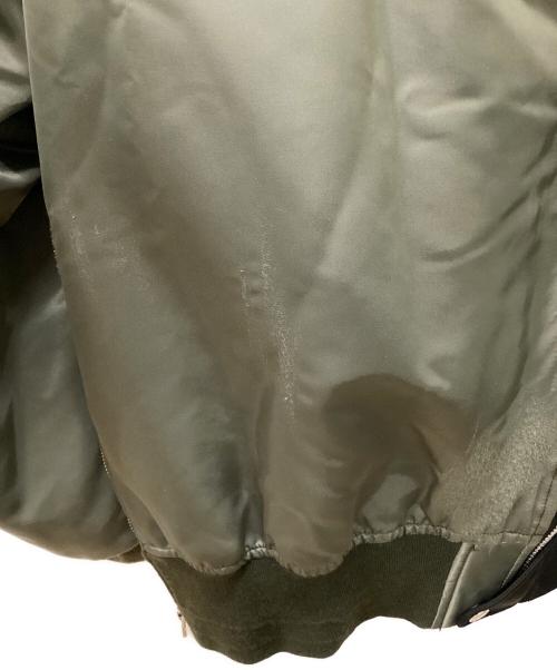 TAKAHIROMIYASHITA TheSoloIst.（タカヒロミヤシタ ザソロイスト）TAKAHIROMIYASHITA TheSoloIst. (タカヒロミヤシタ ザソロイスト) ボンバーフライトジャケット ブラック×カーキ サイズ:44の古着・服飾アイテム