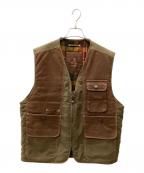 COTTON'S INDUSTRIESコットンズインダストリーズ）の古着「ベスト」｜ブラウン