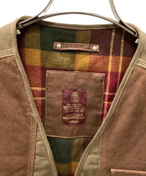 COTTON'S INDUSTRIES（コットンズインダストリーズ）COTTON'S INDUSTRIES (コットンズインダストリーズ) ベスト ブラウン サイズ:Mの古着・服飾アイテム