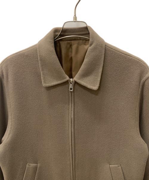 green label relaxing（グリーンレーベルリラクシング）green label relaxing (グリーンレーベルリラクシング) ウールジップブルゾン ベージュ サイズ:Mの古着・服飾アイテム
