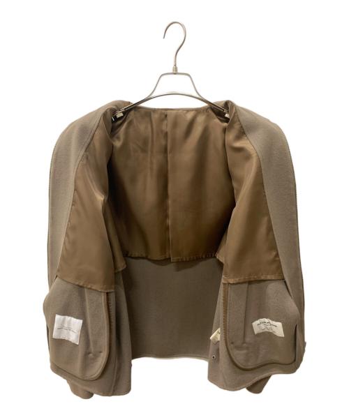 green label relaxing（グリーンレーベルリラクシング）green label relaxing (グリーンレーベルリラクシング) ウールジップブルゾン ベージュ サイズ:Mの古着・服飾アイテム