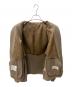 中古・古着 green label relaxing (グリーンレーベルリラクシング) ウールジップブルゾン ベージュ サイズ:M：4000円