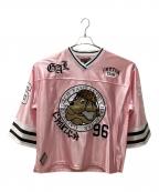 GALFYガルフィー）の古着「ウェッサイホッケーシャツ」｜ピンク