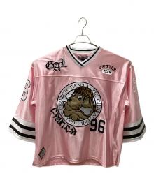 GALFY（ガルフィー）の古着「ウェッサイホッケーシャツ」｜ピンク