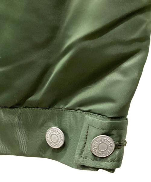 SUBCIETY（サブサエティ）SUBCIETY (サブサエティ) フライトナイロンワークジャケット オリーブ サイズ:L 未使用品の古着・服飾アイテム