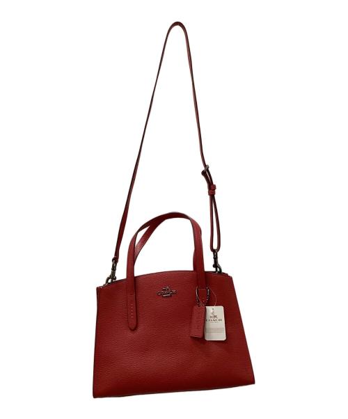 COACH（コーチ）COACH (コーチ) 2WAYショルダーバッグ レッドの古着・服飾アイテム