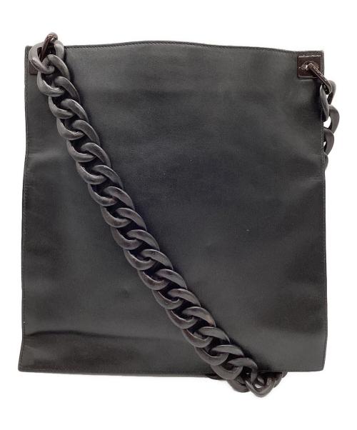 GUCCI（グッチ）GUCCI (グッチ) チェーンショルダーバッグ ブラックの古着・服飾アイテム