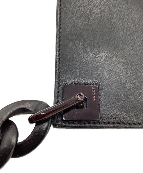 GUCCI（グッチ）GUCCI (グッチ) チェーンショルダーバッグ ブラックの古着・服飾アイテム