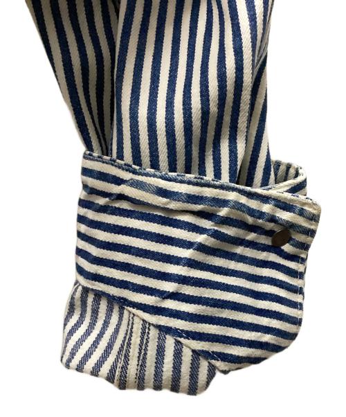 POST O'ALLS（ポストオーバーオールズ）POST O'ALLS (ポストオーバーオールズ) エンジニアジャケット ホワイト×ブルー サイズ:表記無しの古着・服飾アイテム