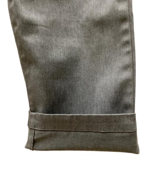 MANUL ALPHABET（マニュアル アルファベット）MANUL ALPHABET (マニュアル アルファベット) TWILL WIDE TROUSERS グレー サイズ:Lの古着・服飾アイテム