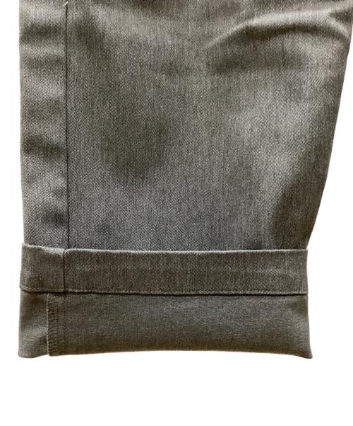 MANUL ALPHABET（マニュアル アルファベット）MANUL ALPHABET (マニュアル アルファベット) TWILL WIDE TROUSERS グレー サイズ:Lの古着・服飾アイテム