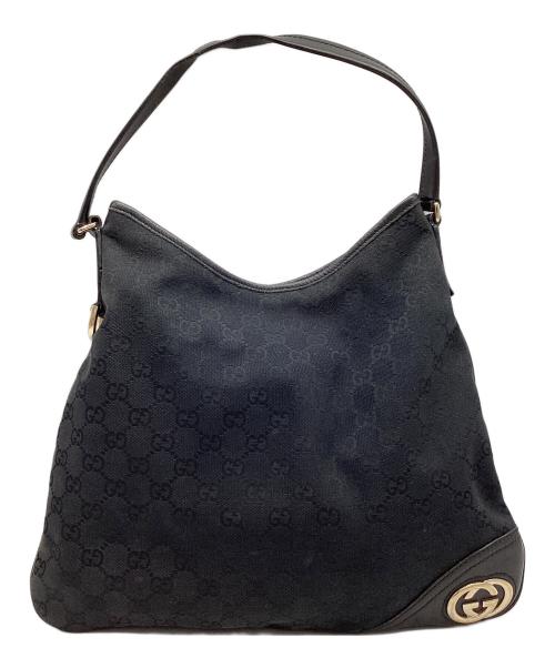 GUCCI（グッチ）GUCCI (グッチ) ワンショルダーバッグ GG ブラックの古着・服飾アイテム