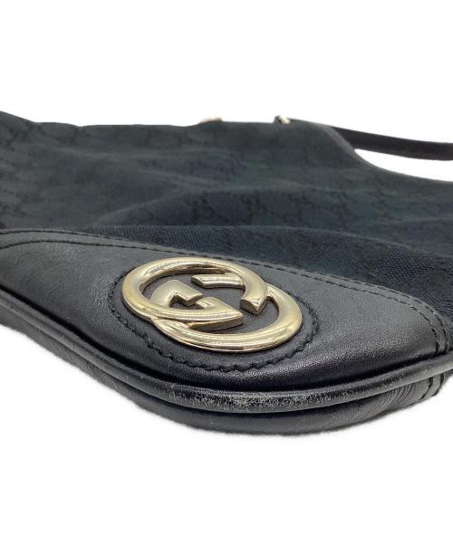 GUCCI（グッチ）GUCCI (グッチ) ワンショルダーバッグ GG ブラックの古着・服飾アイテム