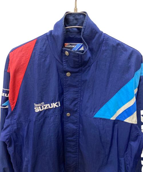 Team SUZUKI（チームスズキ）Team SUZUKI (チームスズキ) レーシングジャケット ブルー サイズ:Lの古着・服飾アイテム