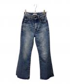 moussyマウジー）の古着「MVS FLAREデニムパンツ」｜ブルー
