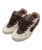 VANSヴァンズ）の古着「CHUKKA PUSH LS」｜ブラウン×ベージュ