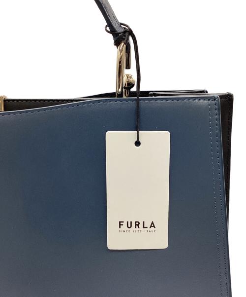 FURLA（フルラ）FURLA (フルラ) ハンドバッグ ネイビーの古着・服飾アイテム