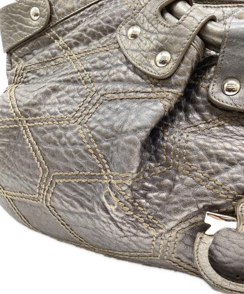 Salvatore Ferragamo（サルヴァトーレ フェラガモ）Salvatore Ferragamo (サルヴァトーレ フェラガモ) ガンチーニハンドバッグ グレーの古着・服飾アイテム