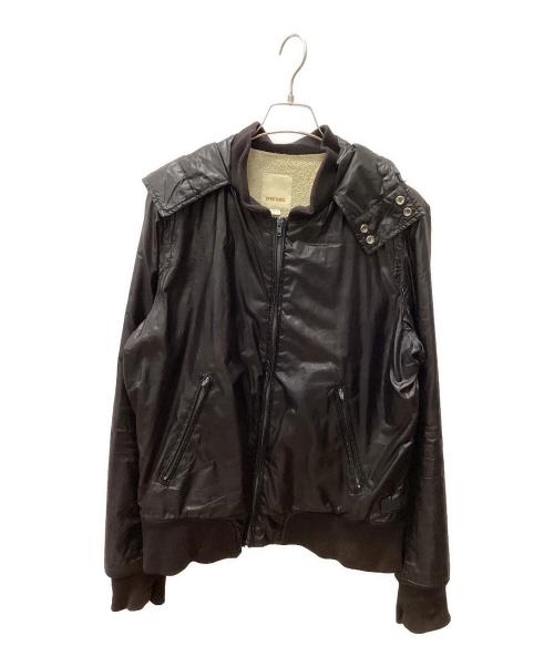 DIESEL（ディーゼル）DIESEL (ディーゼル) DIESEL ナイロンパーカー ブラック サイズ:Lの古着・服飾アイテム
