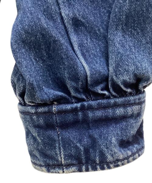 moussy（マウジー）moussy (マウジー) デニムシャツ インディゴ×ブラウン サイズ:FREEの古着・服飾アイテム