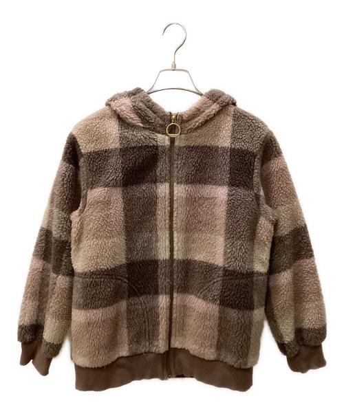 BLUE LABEL CRESTBRIDGE（ブルーレーベルクレストブリッジ）BLUE LABEL CRESTBRIDGE (ブルーレーベルクレストブリッジ) ボアジャケット ピンク サイズ:38の古着・服飾アイテム