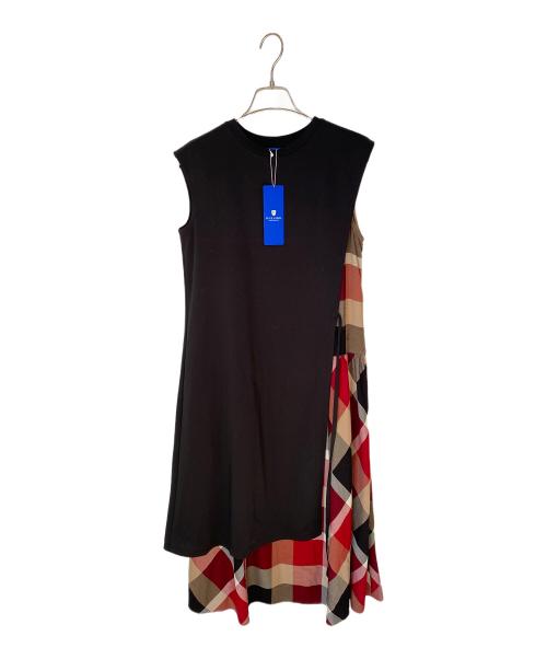 BLUE LABEL CRESTBRIDGE（ブルーレーベルクレストブリッジ）BLUE LABEL CRESTBRIDGE (ブルーレーベルクレストブリッジ) ノースリーブワンピース ブラック×レッド サイズ:S 未使用品の古着・服飾アイテム