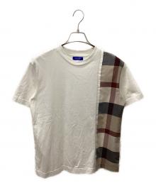 BLUE LABEL CRESTBRIDGE（ブルーレーベルクレストブリッジ）の古着「Tシャツ」｜ホワイト×ベージュ