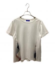 BLUE LABEL CRESTBRIDGE（ブルーレーベルクレストブリッジ）の古着「Tシャツ」｜ホワイト×ベージュ