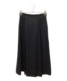 BLUE LABEL CRESTBRIDGE（ブルーレーベルクレストブリッジ）の古着「ロングスカート」｜ブラック