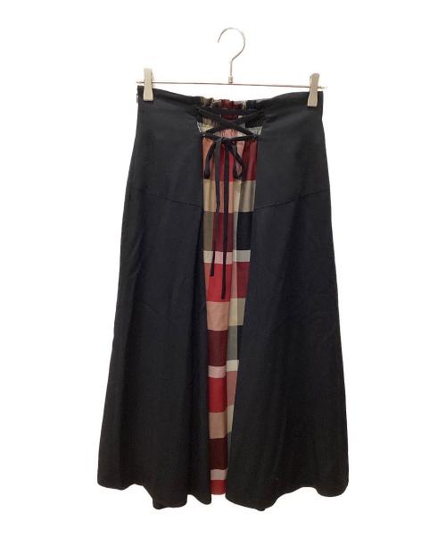 BLUE LABEL CRESTBRIDGE（ブルーレーベルクレストブリッジ）BLUE LABEL CRESTBRIDGE (ブルーレーベルクレストブリッジ) ロングスカート ブラック サイズ:38 未使用品の古着・服飾アイテム