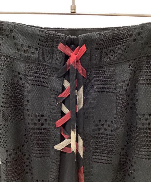 BLUE LABEL CRESTBRIDGE（ブルーレーベルクレストブリッジ）BLUE LABEL CRESTBRIDGE (ブルーレーベルクレストブリッジ) ラッセルクレストブリッジジャカードマーメイドスカート ブラック サイズ:S 未使用品の古着・服飾アイテム