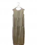 BLUE LABEL CRESTBRIDGEブルーレーベルクレストブリッジ）の古着「ノースリーブワンピース」｜ベージュ