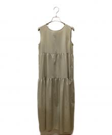 BLUE LABEL CRESTBRIDGE（ブルーレーベルクレストブリッジ）の古着「ノースリーブワンピース」｜ベージュ