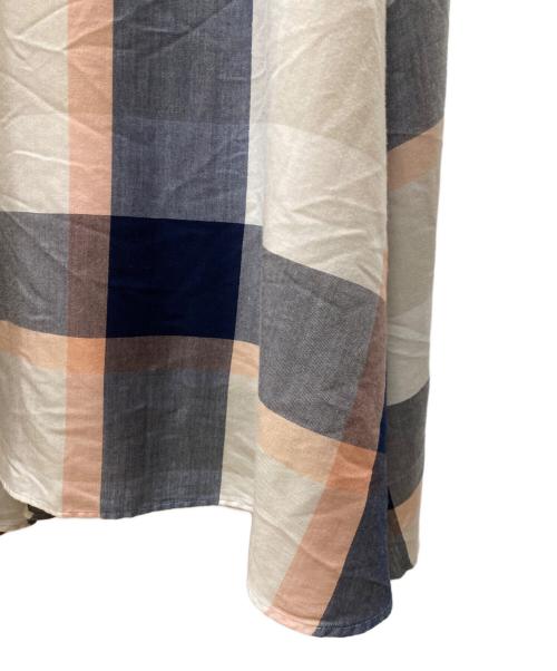 BLUE LABEL CRESTBRIDGE（ブルーレーベルクレストブリッジ）BLUE LABEL CRESTBRIDGE (ブルーレーベルクレストブリッジ) キャミソールワンピース ピンク×ネイビー サイズ:Mの古着・服飾アイテム