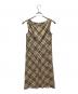 BURBERRY BLUE LABEL (バーバリー ブルー レーベル) ノースリーブワンピース ベージュ サイズ:38：7000円