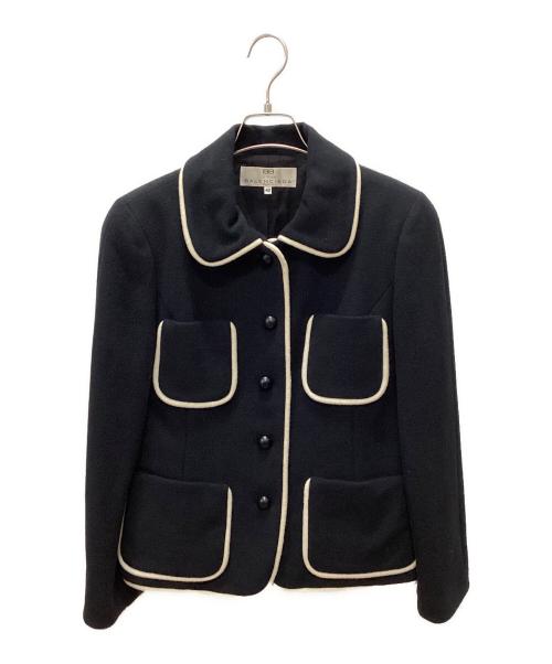 BALENCIAGA（バレンシアガ）BALENCIAGA (バレンシアガ) ジャケット ネイビー×ホワイト サイズ:40の古着・服飾アイテム