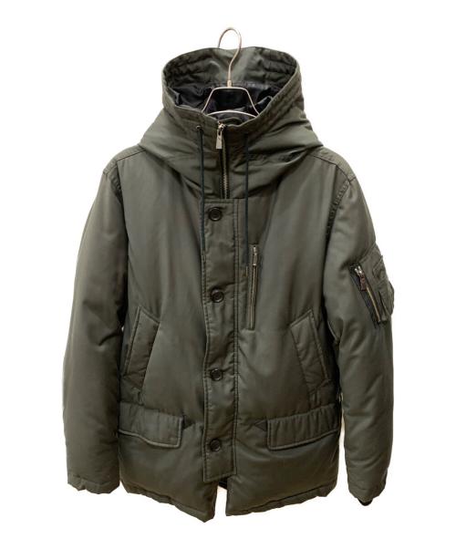 KATHARINE HAMNETT（キャサリンハムネット）KATHARINE HAMNETT (キャサリンハムネット) ダウンジャケット オリーブ サイズ:Lの古着・服飾アイテム