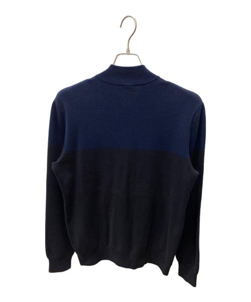 theory（セオリー）theory (セオリー) コットンウールクロップドジップアップブルゾン ネイビー×ブラック サイズ:Sの古着・服飾アイテム