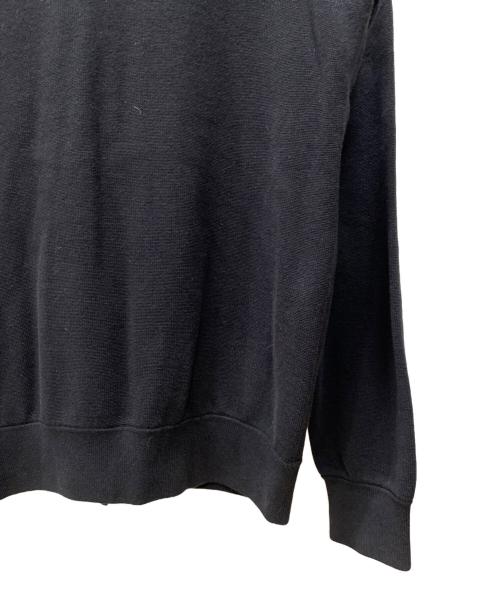 theory（セオリー）theory (セオリー) コットンウールクロップドジップアップブルゾン ネイビー×ブラック サイズ:Sの古着・服飾アイテム
