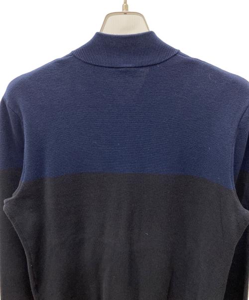 theory（セオリー）theory (セオリー) コットンウールクロップドジップアップブルゾン ネイビー×ブラック サイズ:Sの古着・服飾アイテム