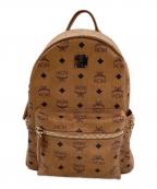 MCMエムシーエム）の古着「Stark サイドスタッズ バックパック」｜ブラウン