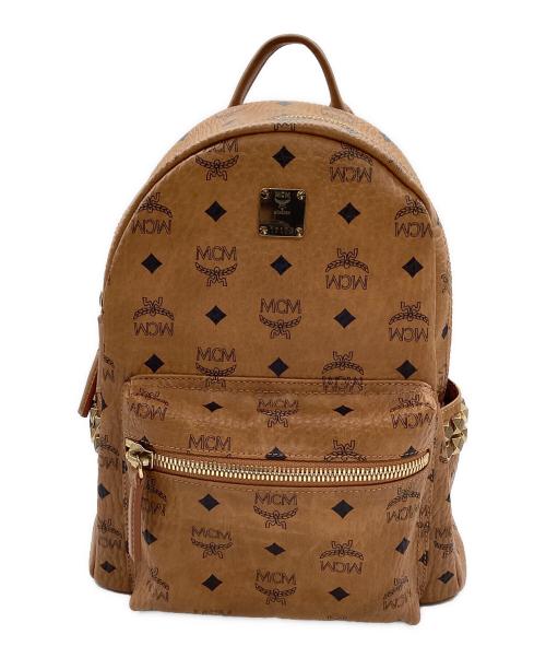 MCM（エムシーエム）MCM (エムシーエム) Stark サイドスタッズ バックパック ブラウンの古着・服飾アイテム