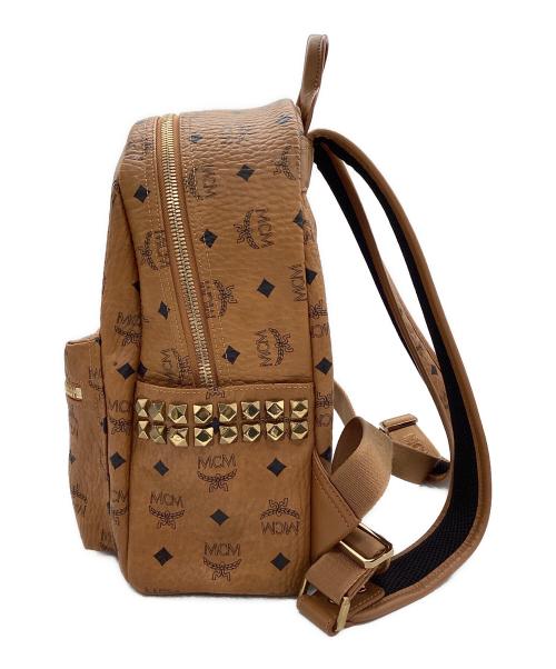 MCM（エムシーエム）MCM (エムシーエム) Stark サイドスタッズ バックパック ブラウンの古着・服飾アイテム