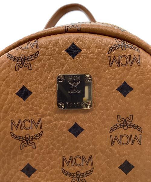 MCM（エムシーエム）MCM (エムシーエム) Stark サイドスタッズ バックパック ブラウンの古着・服飾アイテム