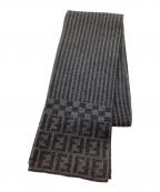 FENDIフェンディ）の古着「マフラー」｜グレー×ブラック