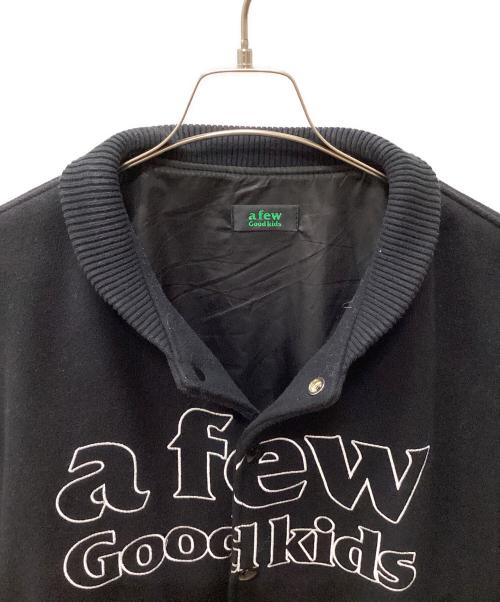 A FEW GOOD KIDS（アフューグッドキッズ）A FEW GOOD KIDS (アフューグッドキッズ) スタジャン ブラック サイズ:Lの古着・服飾アイテム