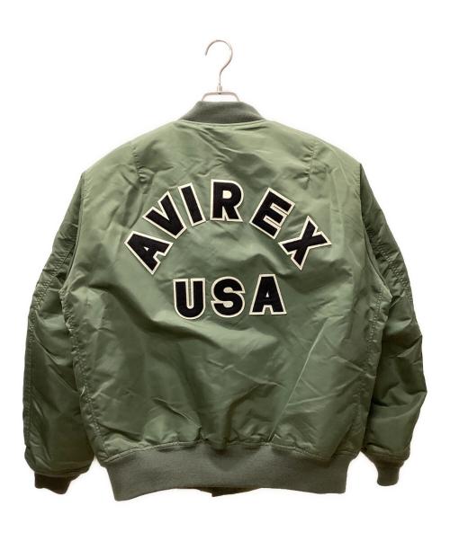 ALPHA（アルファ）ALPHA (アルファ) MA-1ジャケット オリーブ サイズ:XLの古着・服飾アイテム