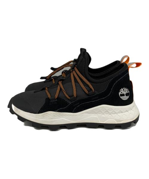 Timberland（ティンバーランド）Timberland (ティンバーランド) レザー/ファブリックスニーカー ブラック サイズ:25cmの古着・服飾アイテム